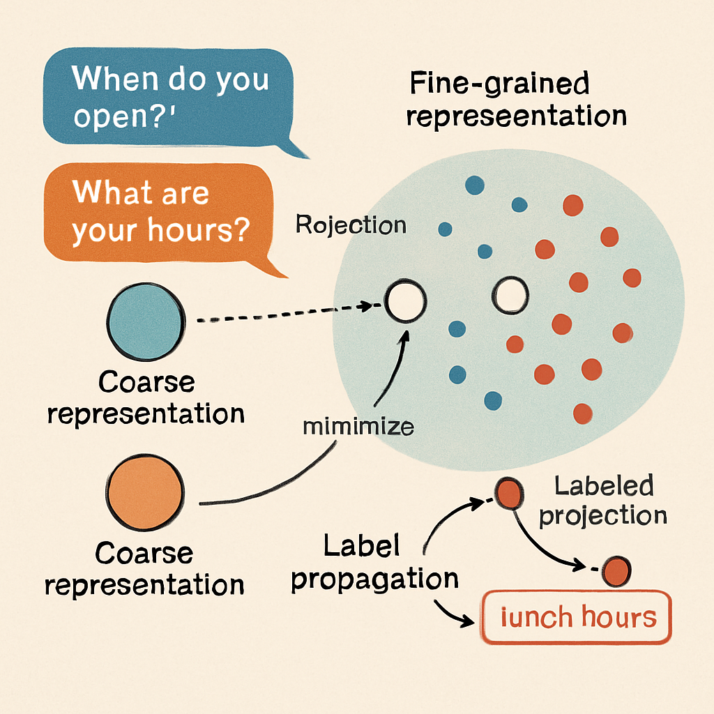 LABEL PROPAGATION USING CONTRASTIVE LEARNING PROJECTIONS