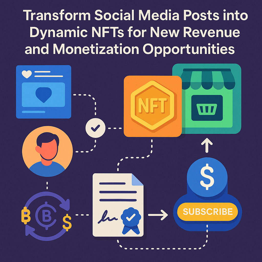 Transform Social Media Posts into Dynamic NFTs for New Revenue and Monetization Opportunities