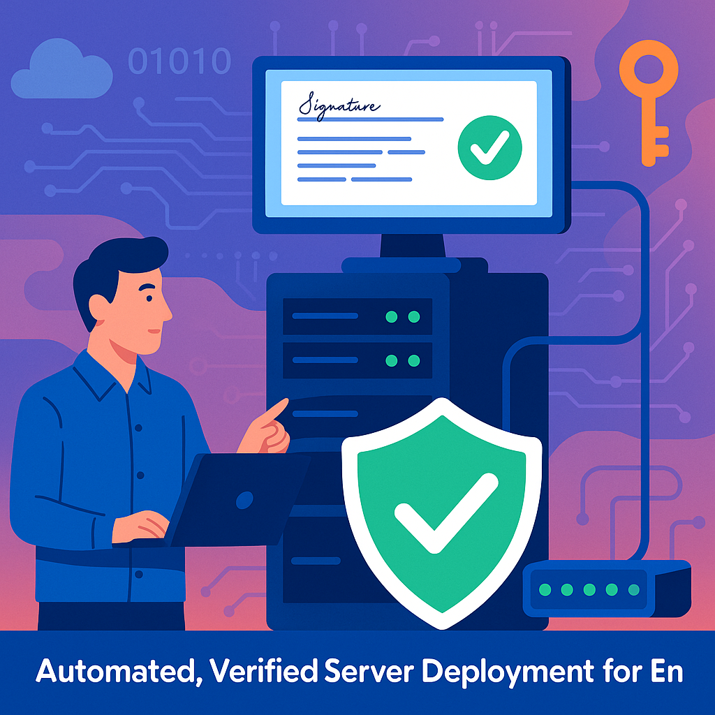 Effortlessly Launch Secure IT Systems with Automated, Verified Server Deployment for Enterprises