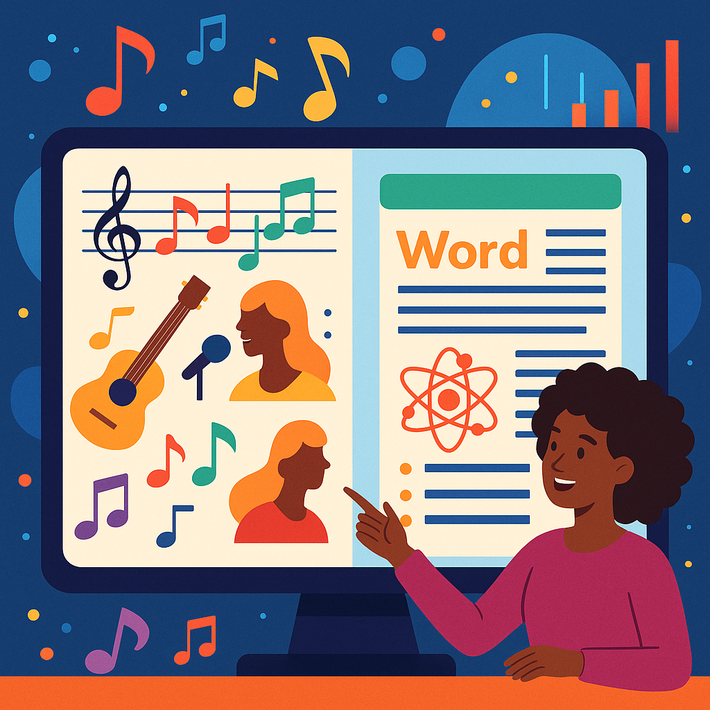 Revolutionizing Music Education: Intelligent Tools That Blend Songs with Learning Content for Deeper Engagement