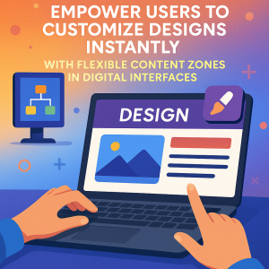 Empower Users to Customize Designs Instantly with Flexible Content Zones in Digital Interfaces
